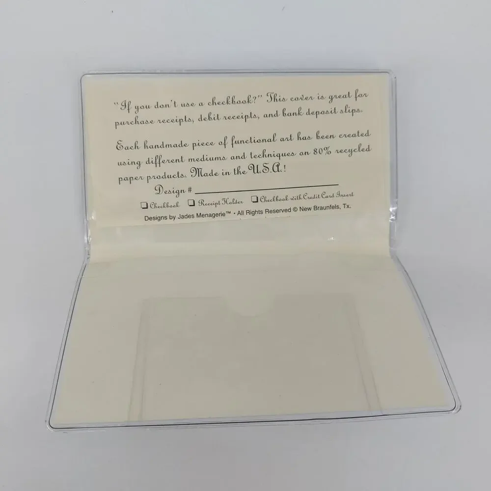 Grand Piano Musical Keys Handcrafted Wallet Cash Stuffing Envelope Cream